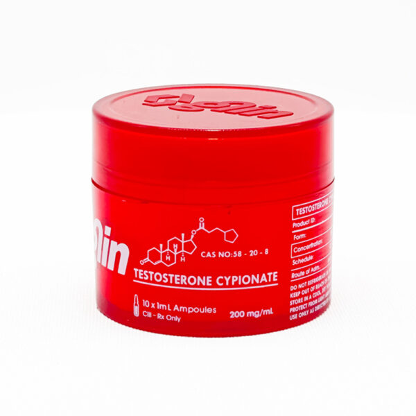 Glin Pharma Testosteron Cypionate 200mg/ml 10ml Flakon - Uzun Etkili Testosteron Hormonu ile Kas Gelişimi ve Güç Artışı